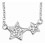 Collier tendance étoiles en argent 925