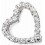 Collier cœur original en argent 925