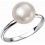 Mon-bijou - D3520 - Bague tendance perle en argent 925/1000