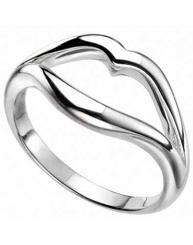 Bague originale lèvre en argent 925