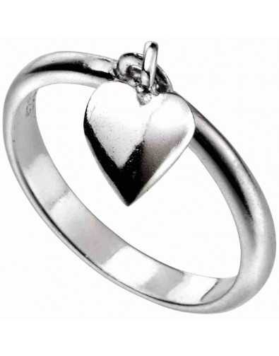 Bague cœur tendance en argent 925