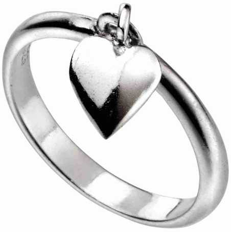 Bague cœur tendance en argent 925