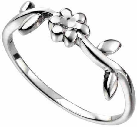 Mon-bijou - D3546a - Bague fleur original en argent 925/1000