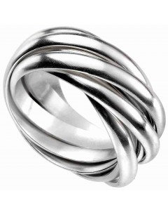 Mon-bijou - D3549 - Bague cinq anneaux en argent 925/1000