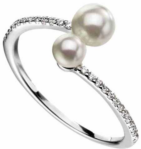 Mon-bijou - D3601 - Bague perle en argent 925/1000