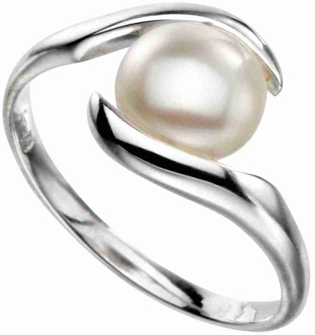 Mon-bijou - D3604 - Bague perle original en argent 925/1000