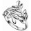 Bague chic et originale en argent 925