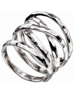 Mon-bijou - D3607 - Bague chic cinq en argent 925/1000