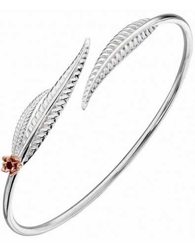 Bracelet original feuilles en argent 925