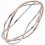 Mon-bijou - D5144a - Bracelet chic et original plaqué Or rose en argent 925/1000