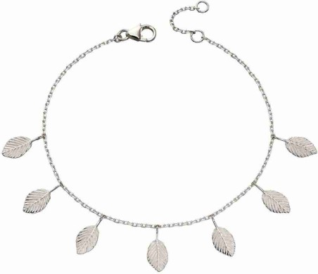 Mon-bijou - D5147 - Bracelet tendance feuilles en argent 925/1000