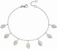 Bracelet tendance feuilles en argent 925
