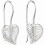 Boucle d'oreille feuille en argent 925