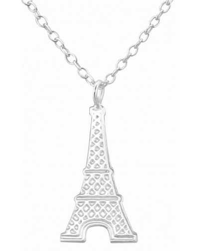 Collier tour Eiffel en argent 925