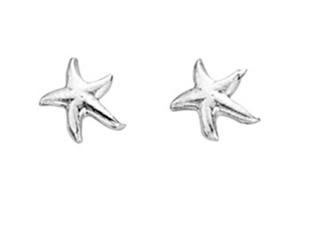 Mon-bijou - D834 - Boucle d'oreille étoile de mer en argent 925/1000