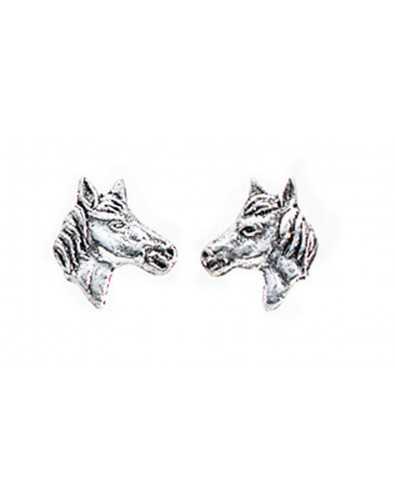 Boucle d'oreille chevaux en argent 925