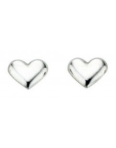 Mon-bijou - D858 - Boucle d'oreille coeur en argent 925/1000