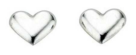 Mon-bijou - D858 - Boucle d'oreille coeur en argent 925/1000