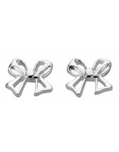 Boucle d'oreille noeud cadeaux en argent 925/1000