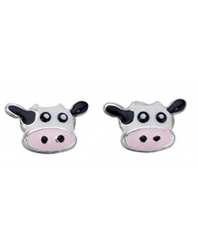 Boucle d'oreille Vache en argent 925