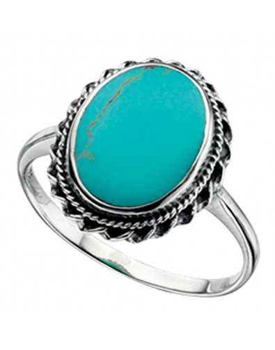 Bague turquoise en argent 925