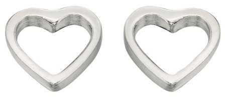 Boucle d'oreille coeur en argent 925/1000