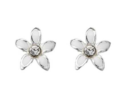 Boucle d'oreille fleur en argent 925