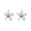 Boucle d'oreille fleur en argent 925