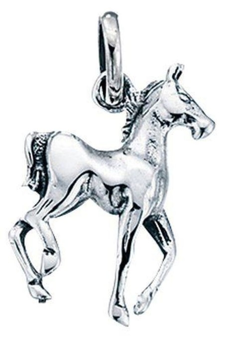 Collier cheval en argent 925/1000
