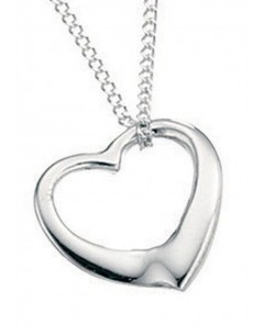 collier coeur en argent 925/1000