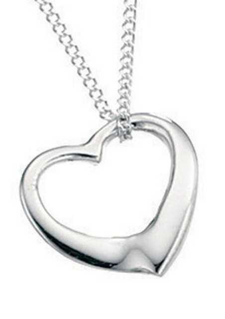 collier coeur en argent 925/1000