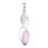 Collier nacre rose en argent 925