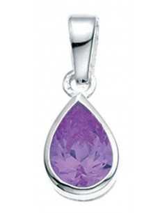 Collier classe zirconium en argent 925/1000