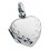 Collier pendentif coeur photo en argent 925/1000