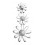Collier fleur en argent 925/1000