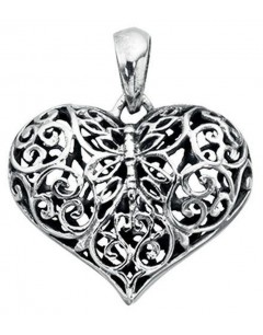 Collier coeur en argent 925/1000