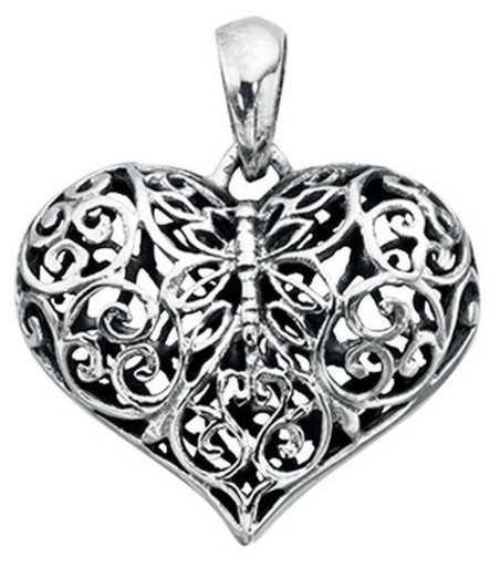 Collier coeur en argent 925