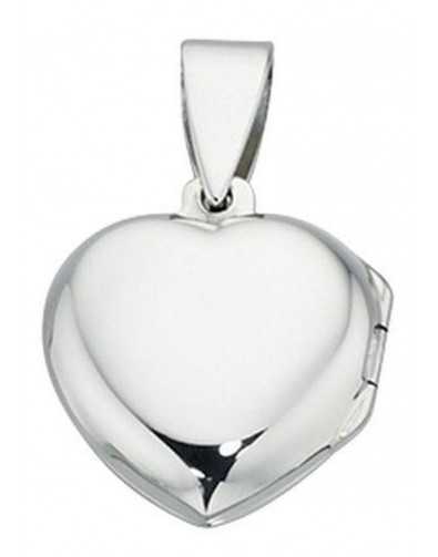 Collier pendentif photo coeur en argent 925/1000