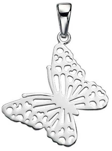 Collier papillon en argent 925/1000