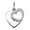 Collier double coeurs en argent 925