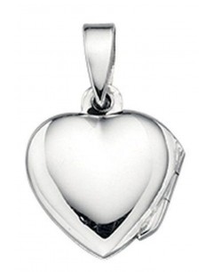 Collier pendentif photo coeur en argent 925/1000