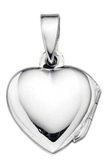 Collier pendentif photo coeur en argent 925/1000