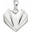 Collier coeur en argent 925