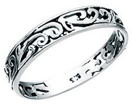 Bague anneau celte en argent 925