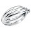 Bague 3 anneaux en argent 925