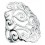 Bague jolie motifs en argent 925