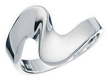 Bague vague en argent 925/1000