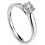 Bague diamant en Or blanc 375