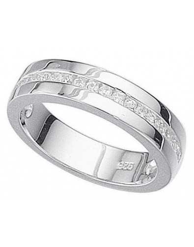 Bague zirconium en argent 925