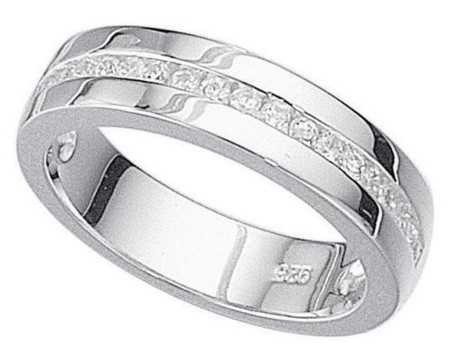 Bague zirconium en argent 925